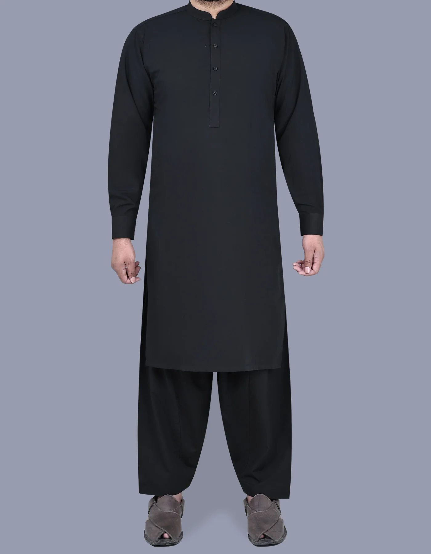 Black Plain Kameez Shalwar