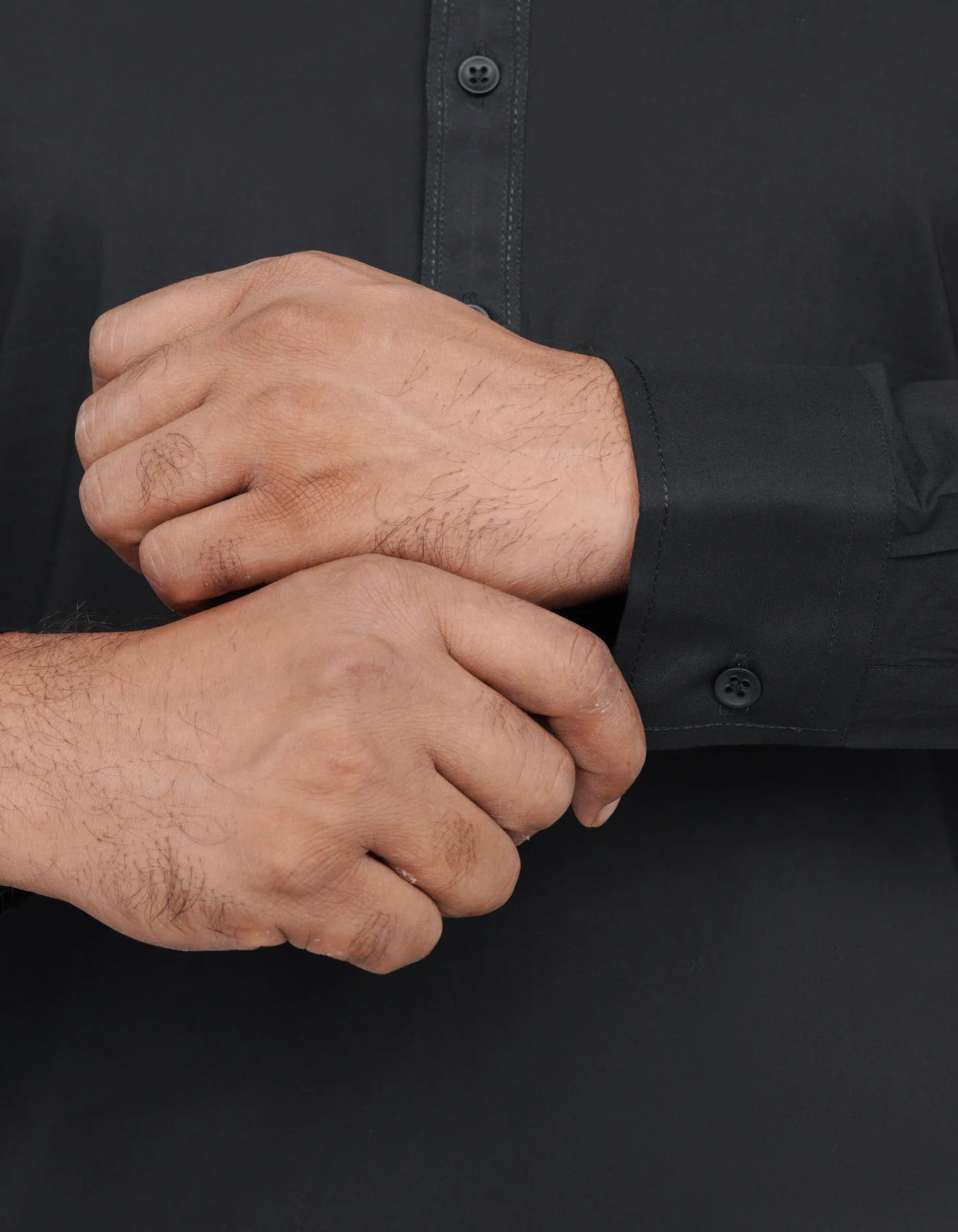 Black Plain Kameez Shalwar - Image 3