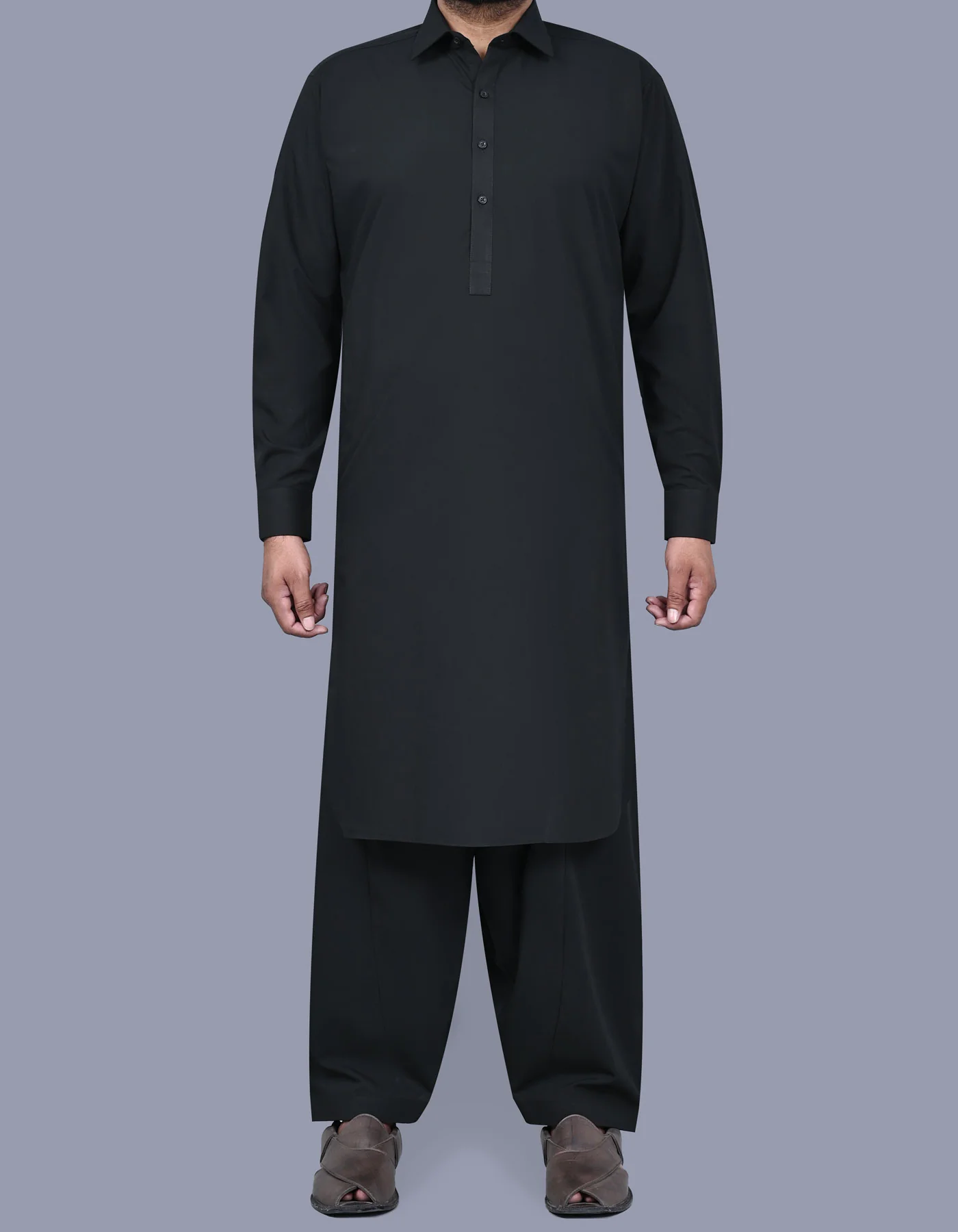 Black Plain Kameez Shalwar