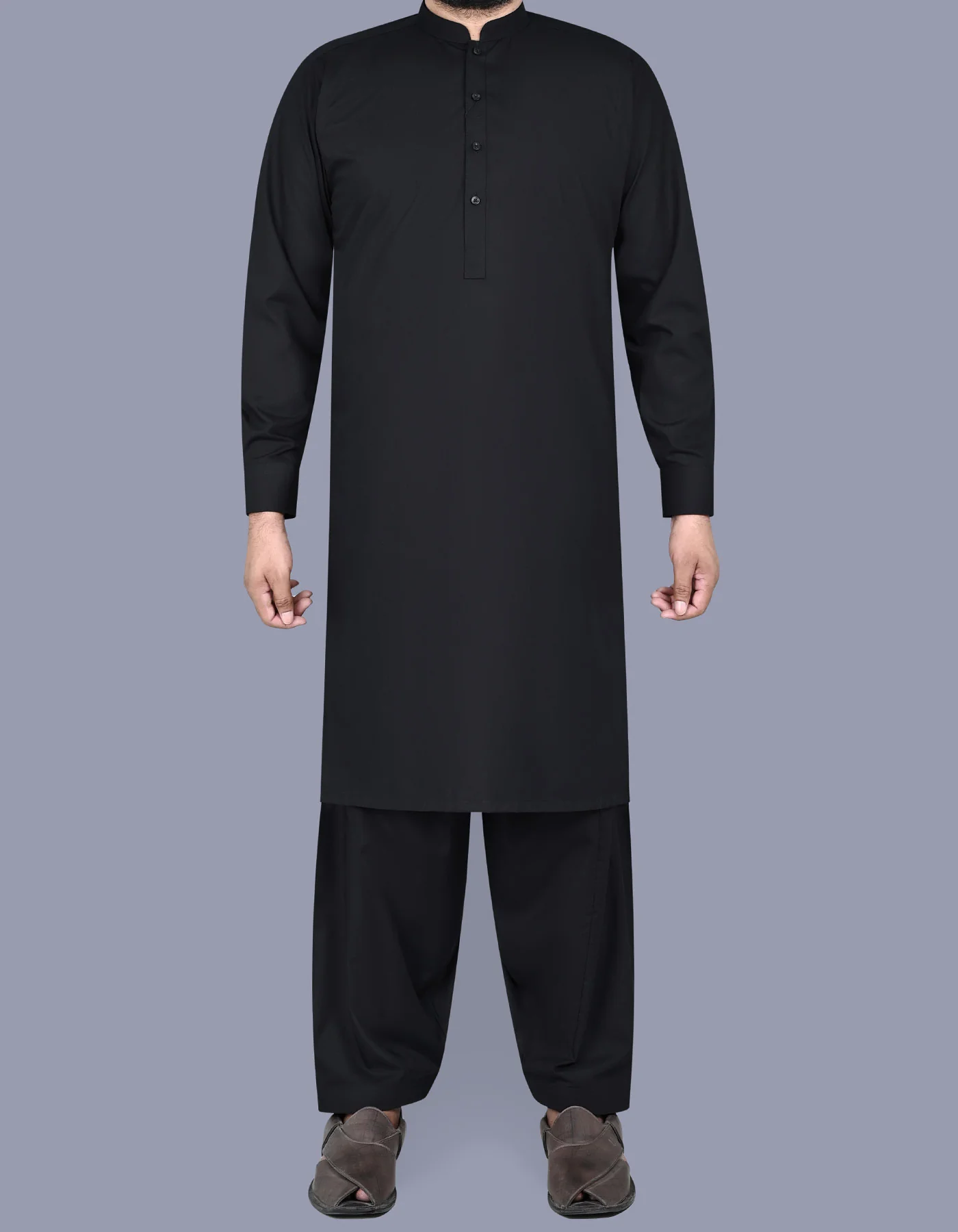 Black Plain Kameez Shalwar