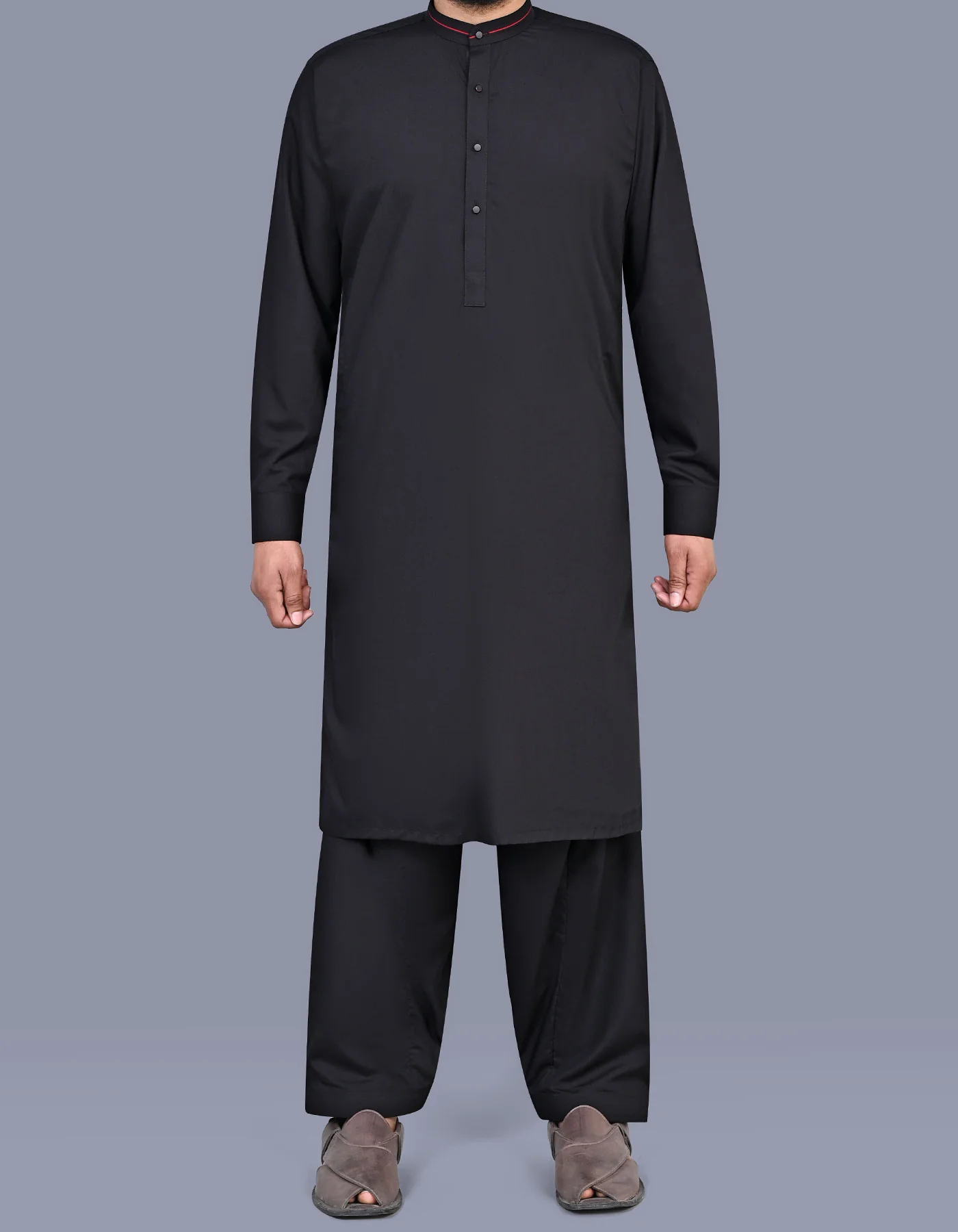 Black Plain Kameez Shalwar