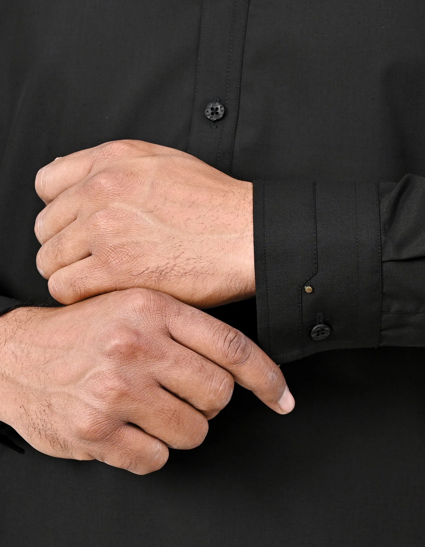 Black Plain Kameez Shalwar - Image 3