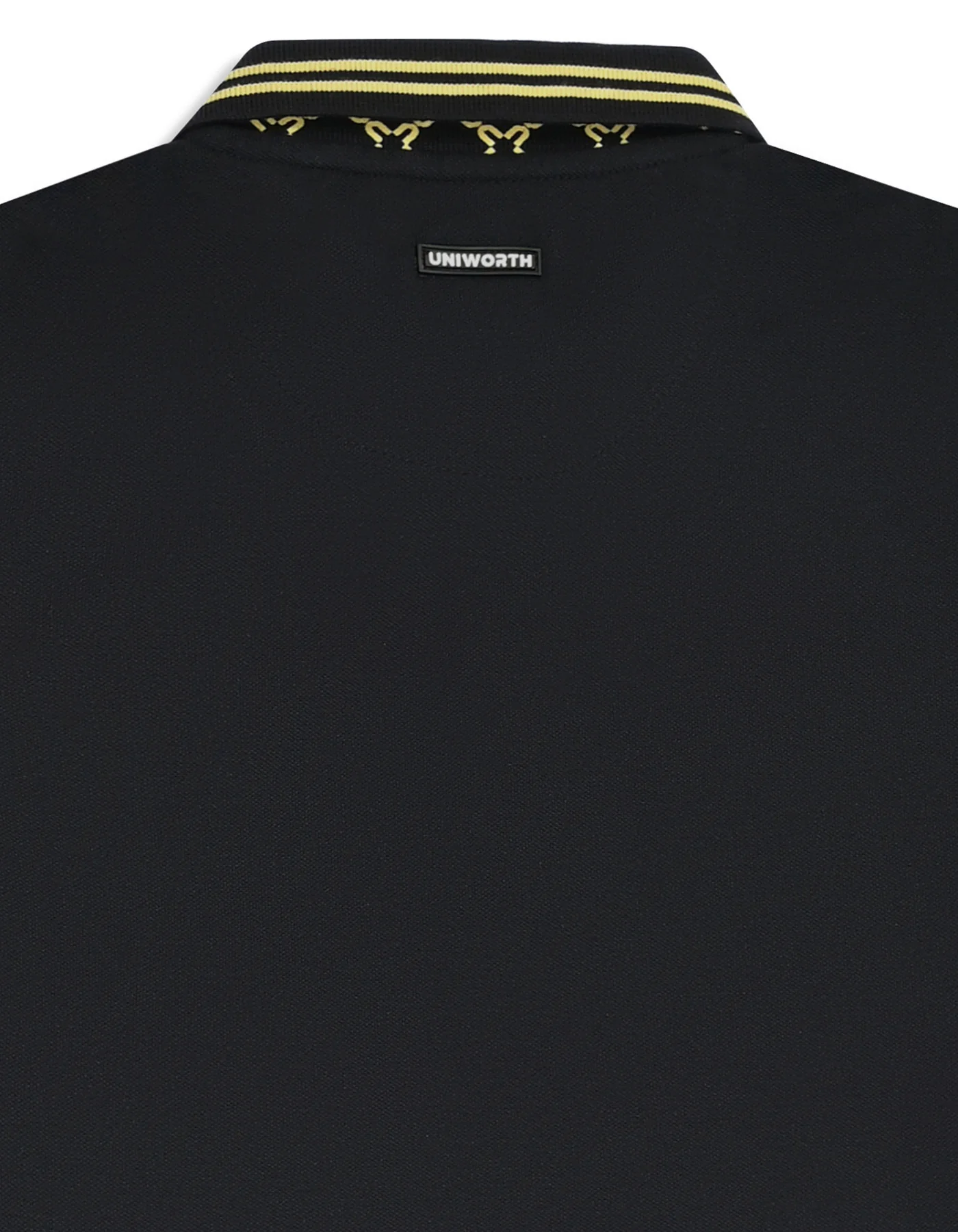 Black Plain Pique Polo Shirt - Image 4