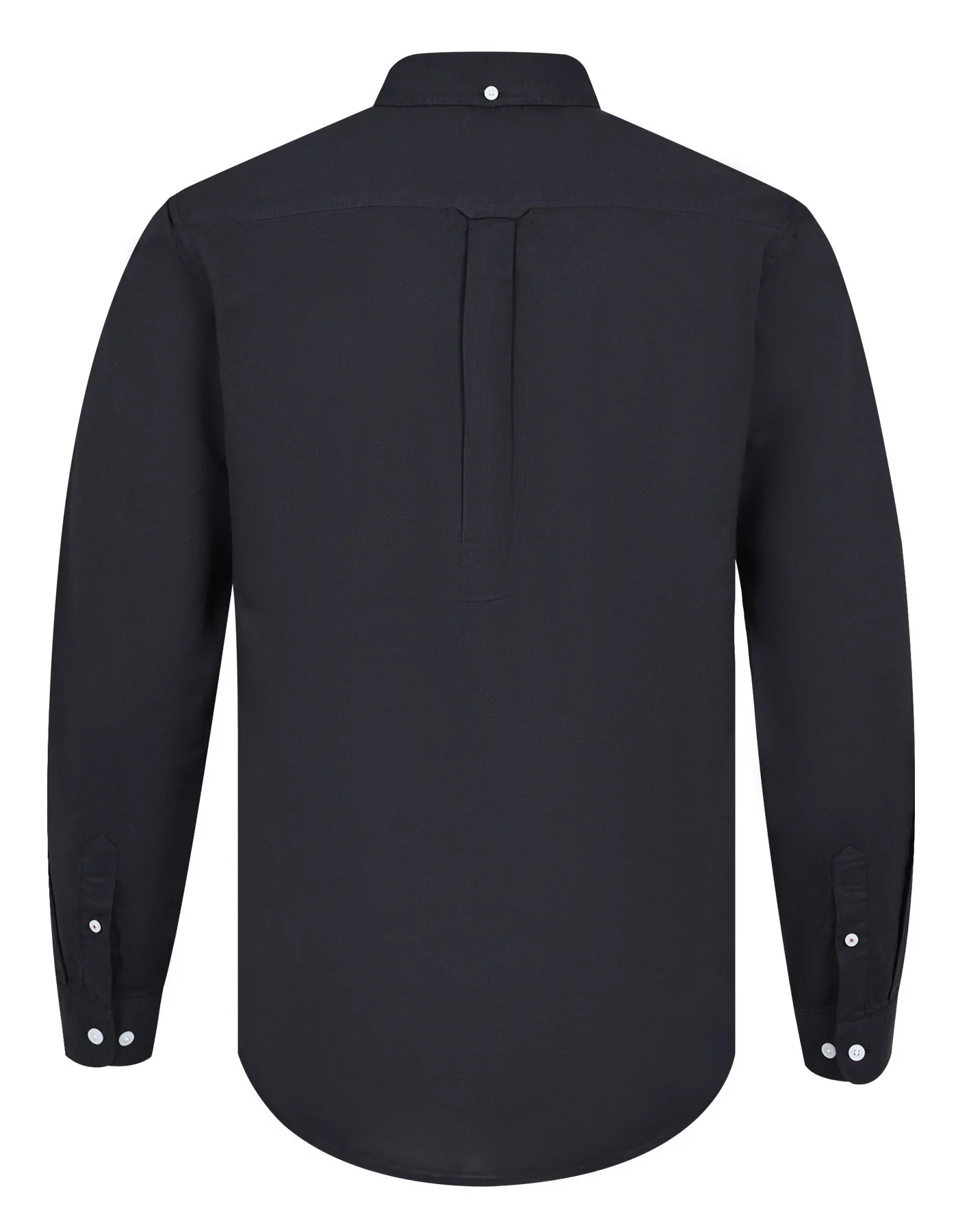 Black Plain Regular Fit Casual Shirt - Image 7