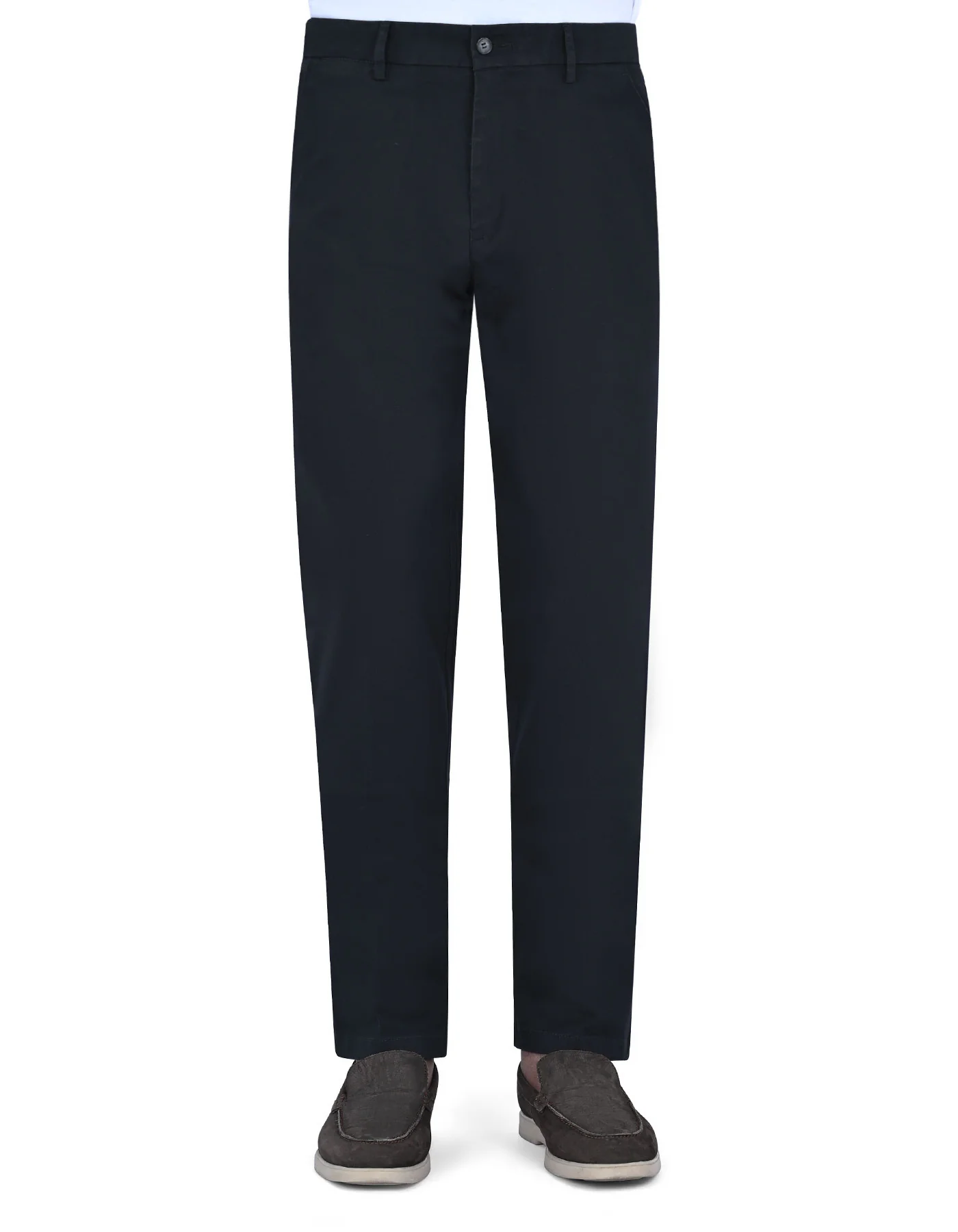 Black Plain Smart Fit Cotton Trouser