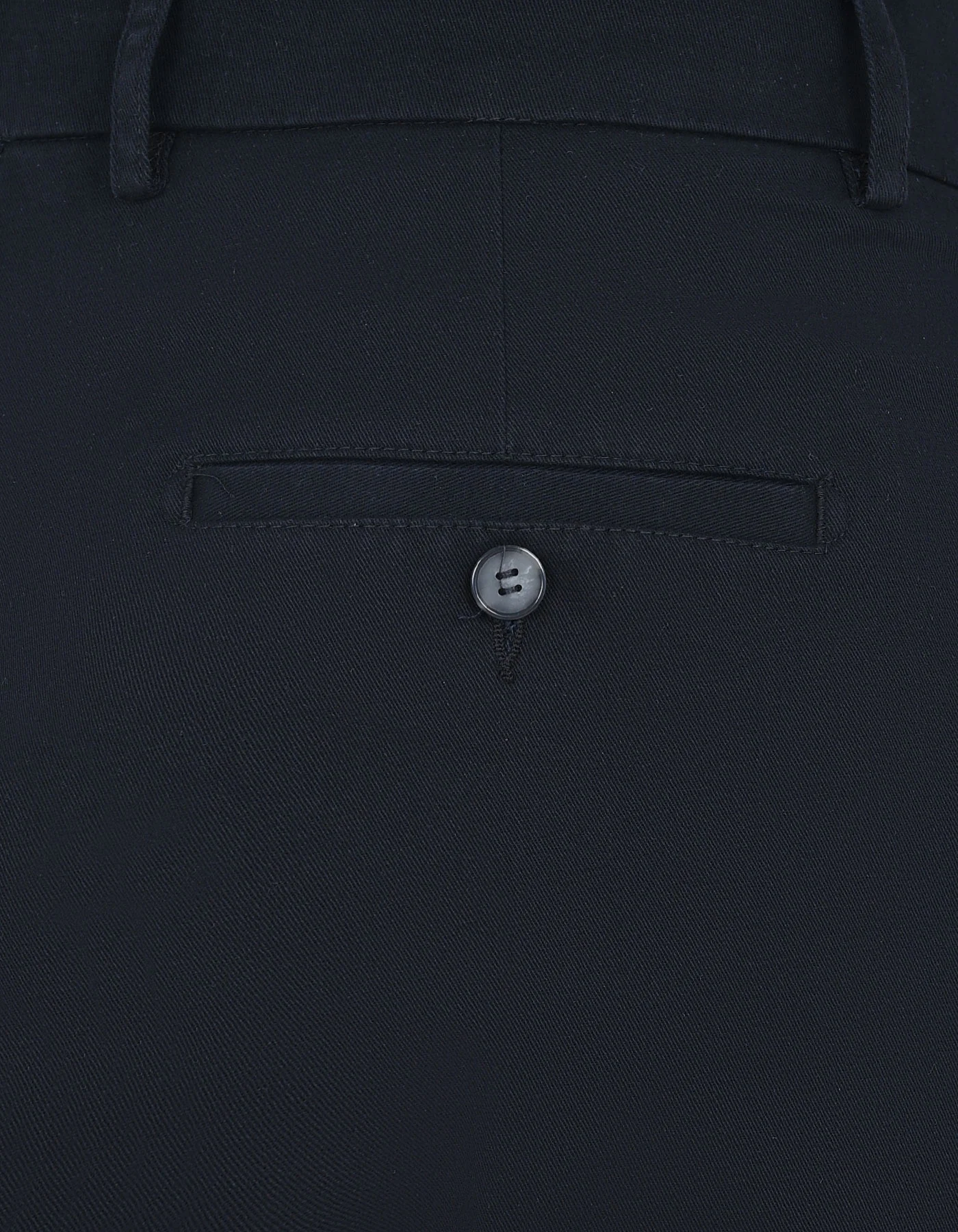 Black Plain Smart Fit Cotton Trouser - Image 4