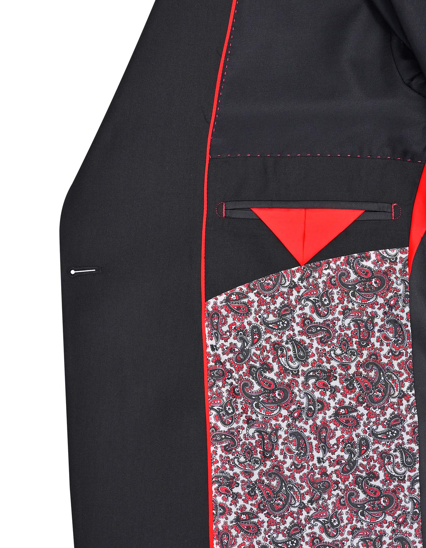 Black Plain Smart Fit Suit - Image 5