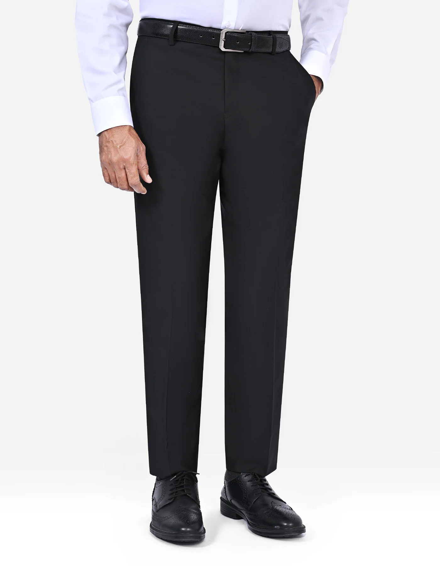 Black Plain Smart Fit Suit - Image 2