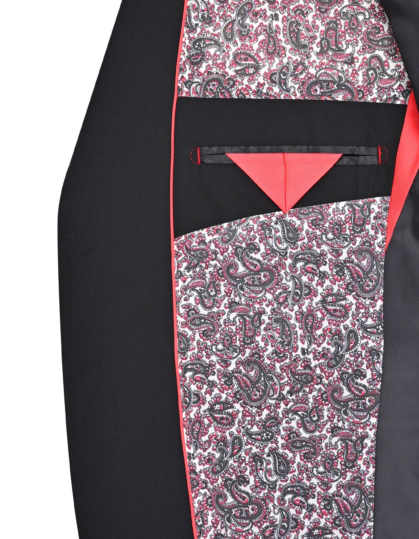 Black Plain Smart Fit Suit - Image 6