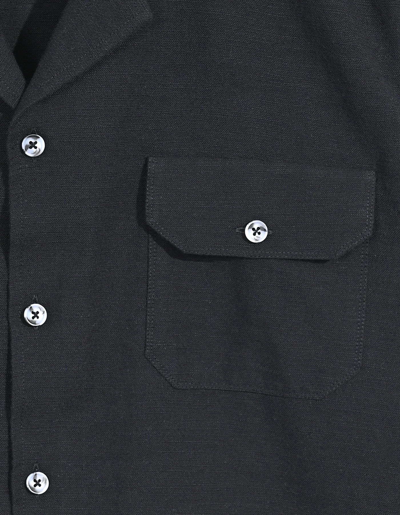 Black Plain Tailored Smart Fit Shirt - Image 4