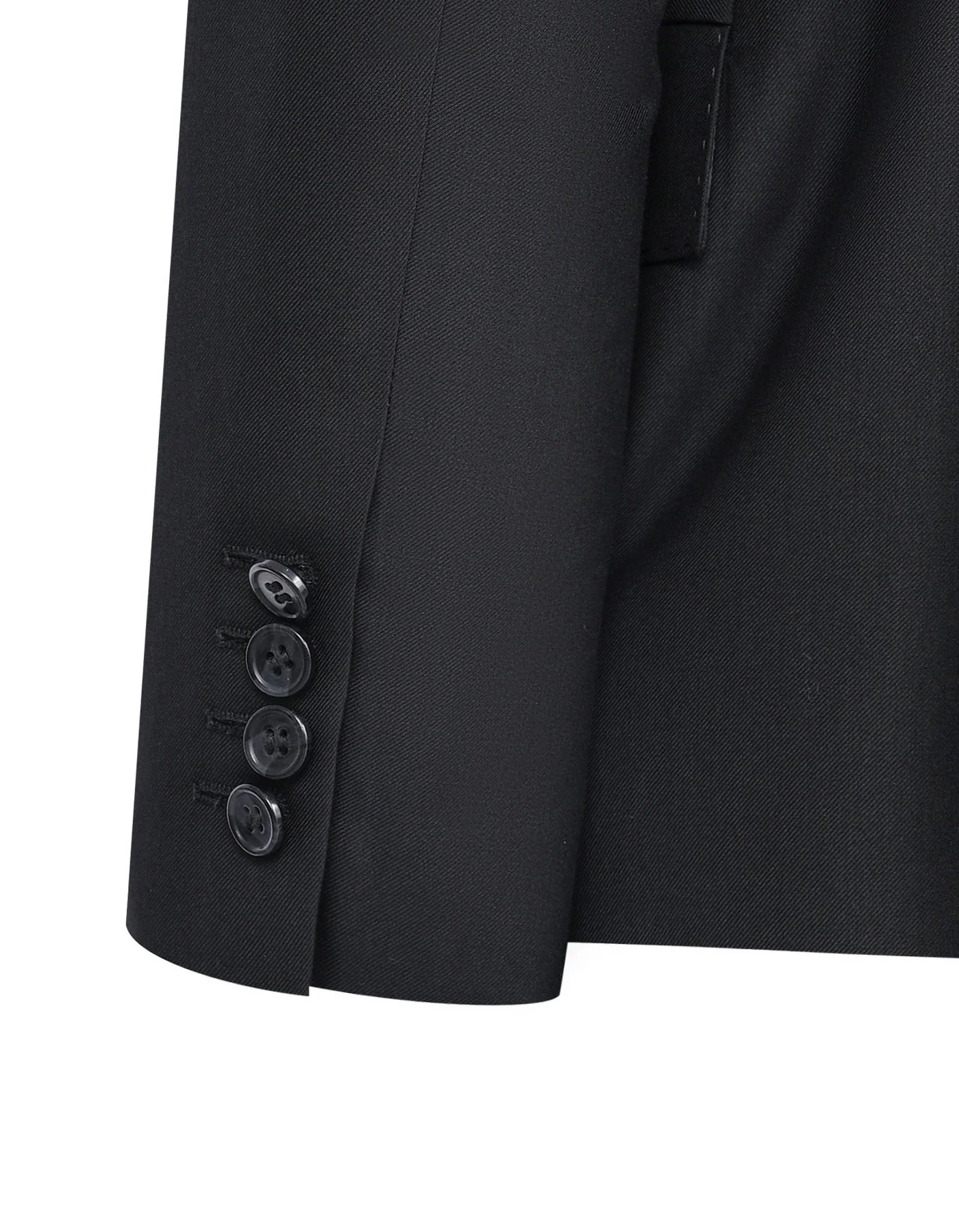 Black Plain Tailored Smart Fit Suit - Image 4