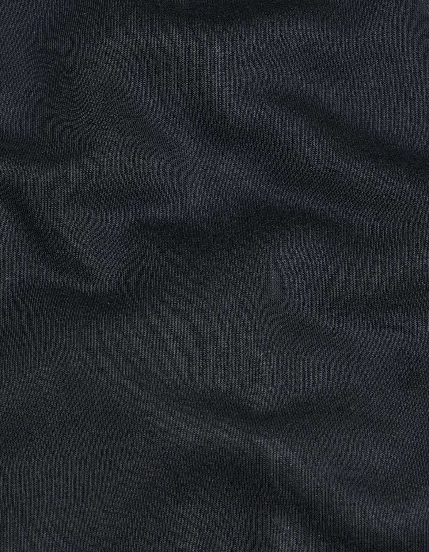 Black Plain Zipper Hoodie - Image 7