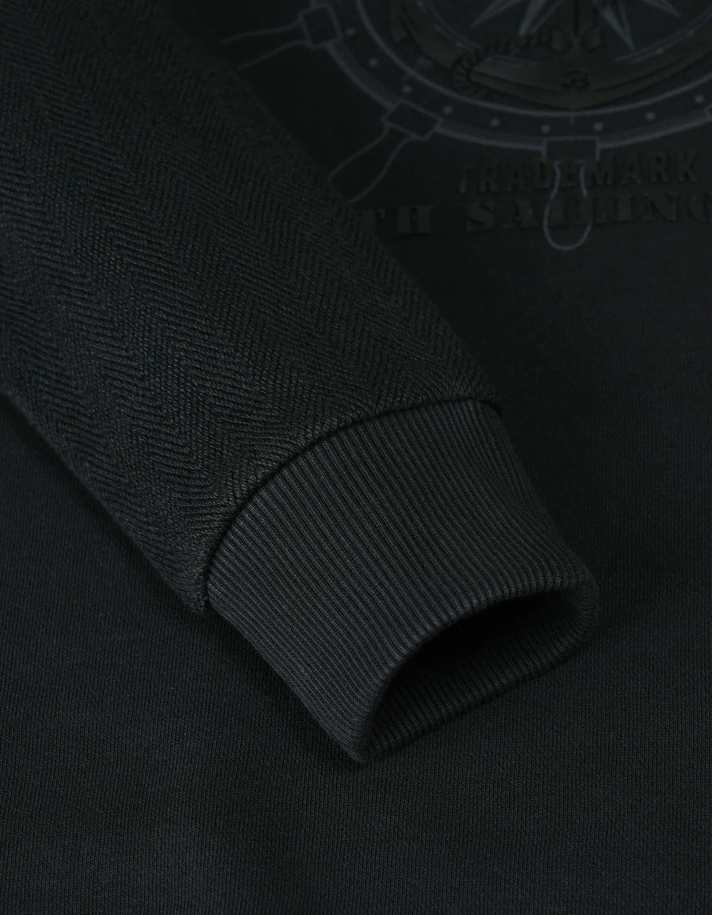 Black Printed Sweatshirt - Image 4