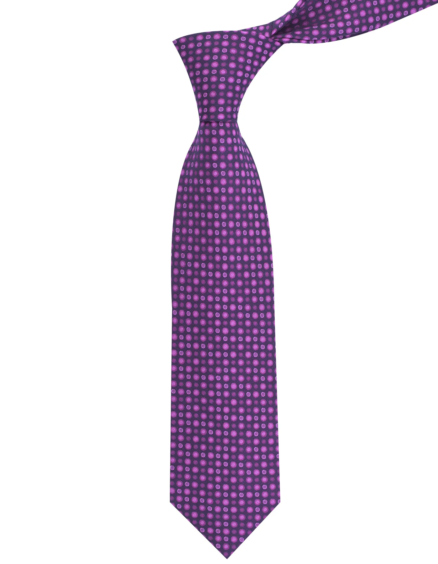 Black/Purple Geometric Tie - Image 2