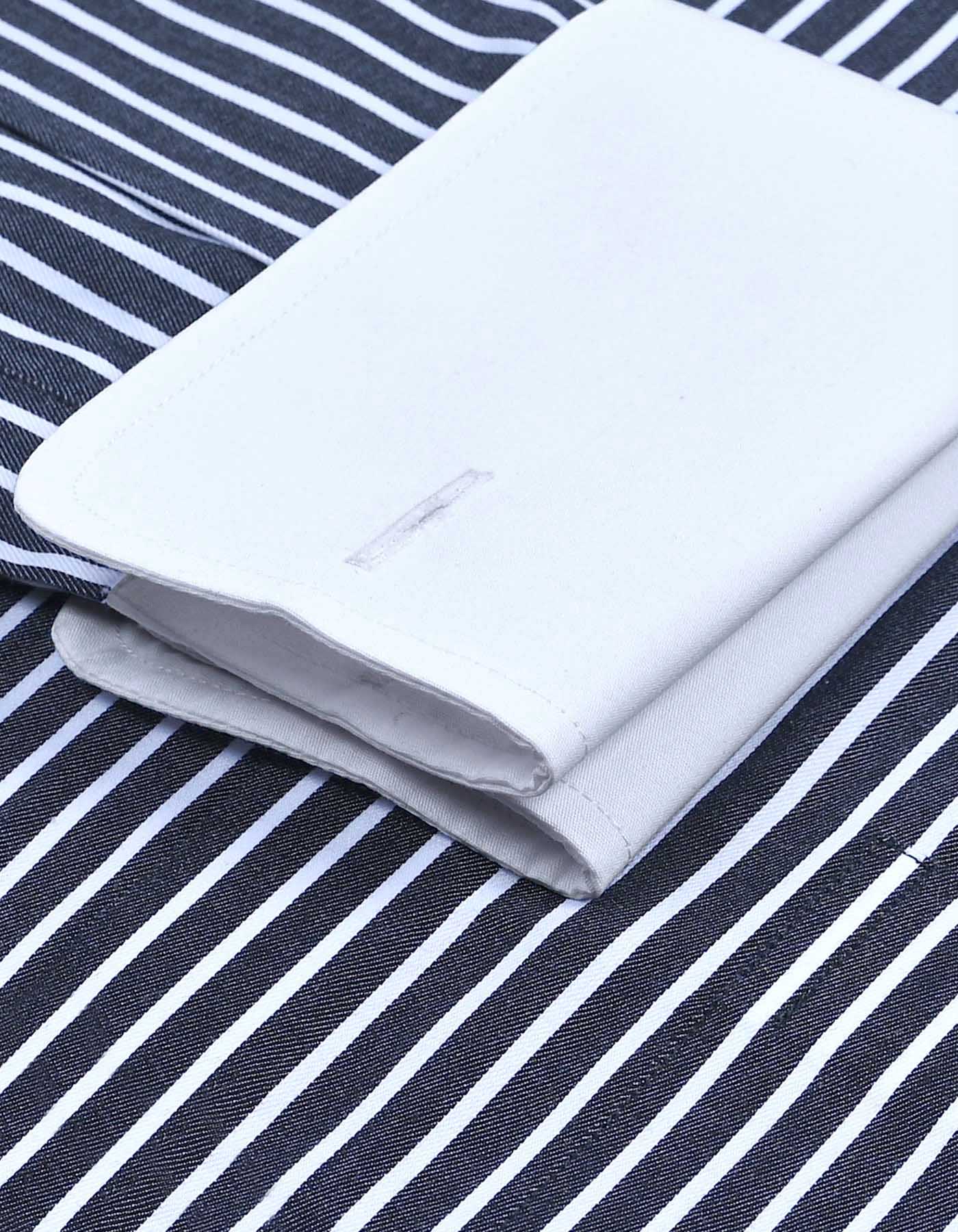 Black Stripe Classic Fit Shirt - Image 3