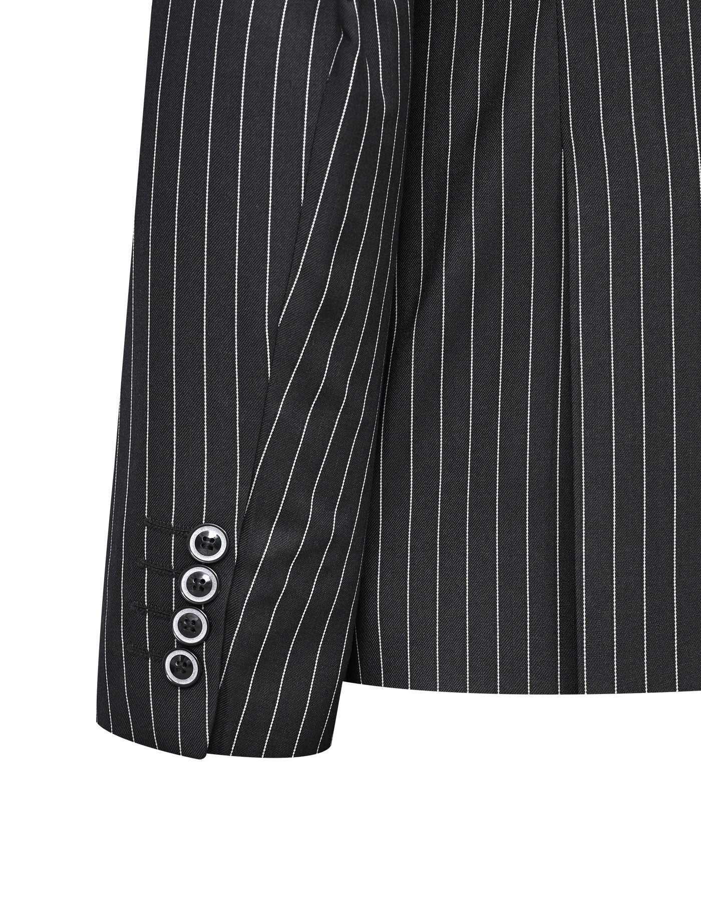 Black Stripe Classic Fit Suit - Image 3