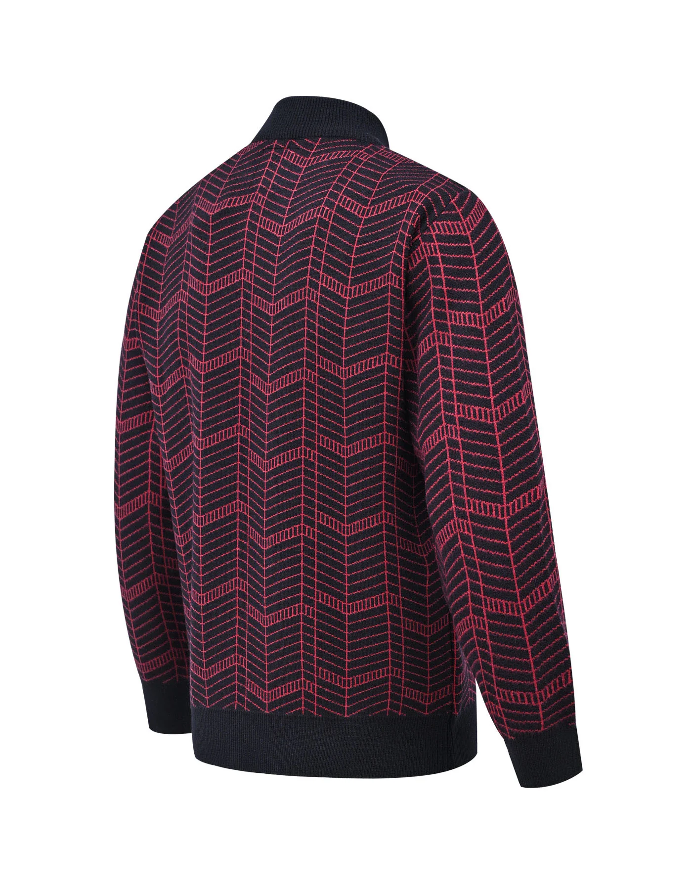 Black Stripe Mock Neck Sweater - Image 5