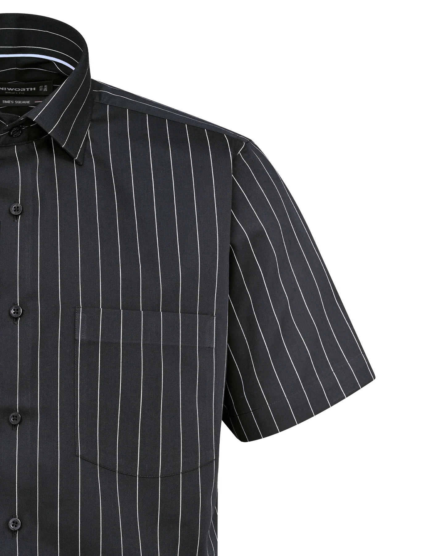 Black Stripe Smart Fit Shirt - Image 3