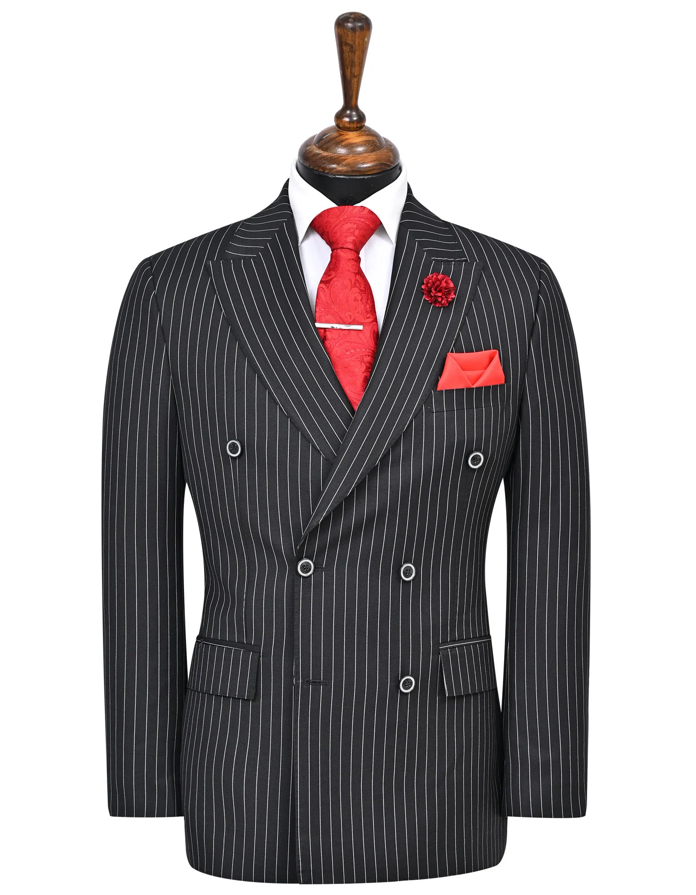 Black Stripe Smart Fit Suit