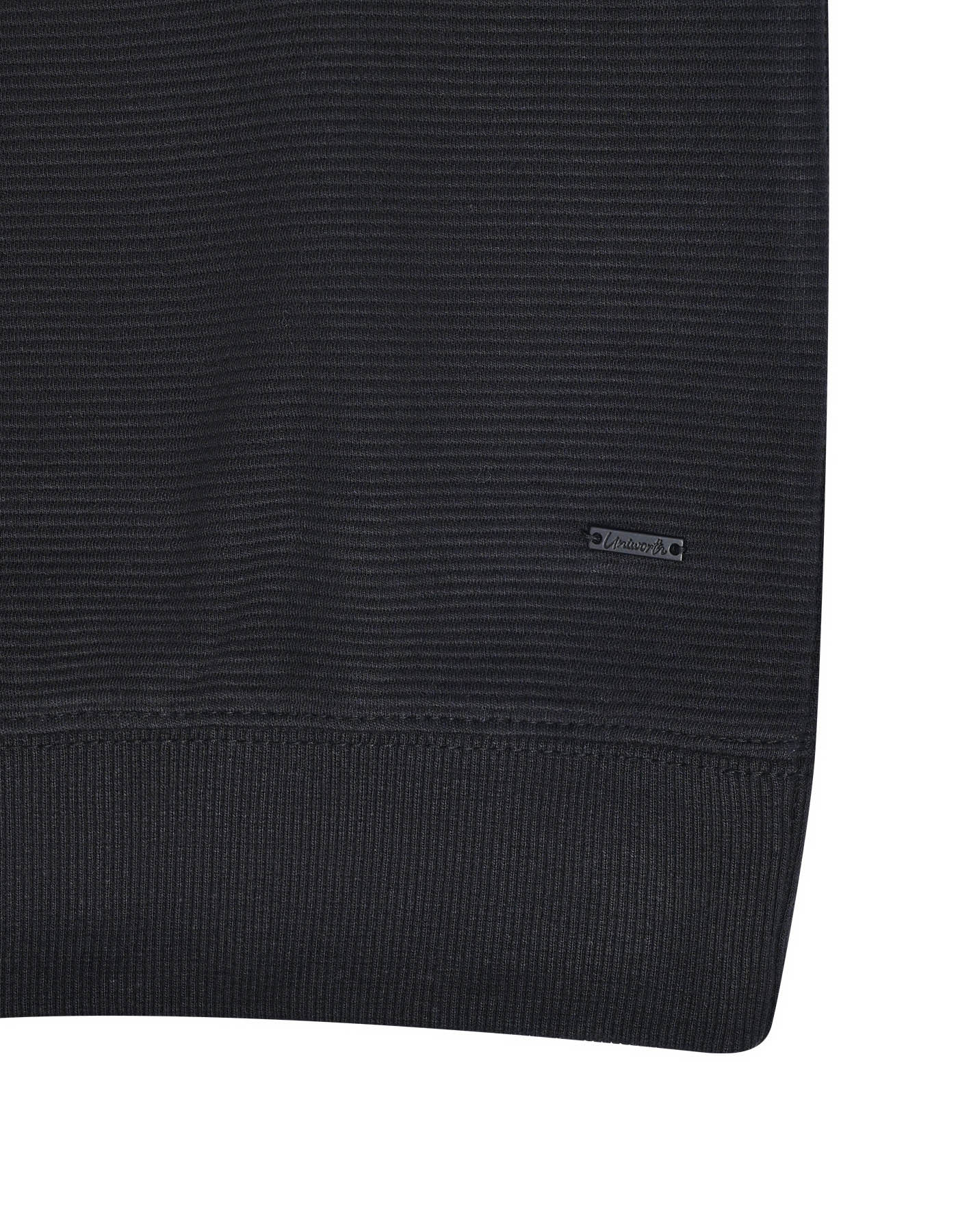 Black Texture Color Block Sweatshirt - Image 4