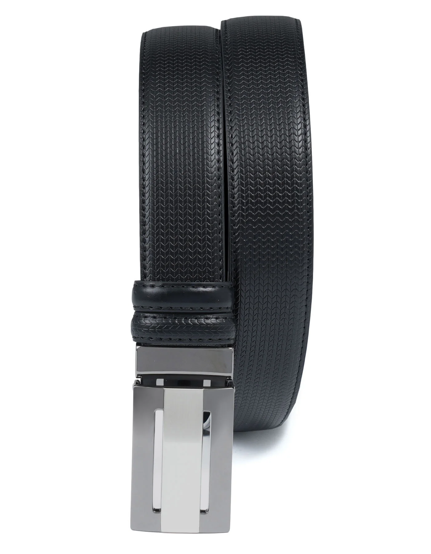 Black Texture Formal Belt