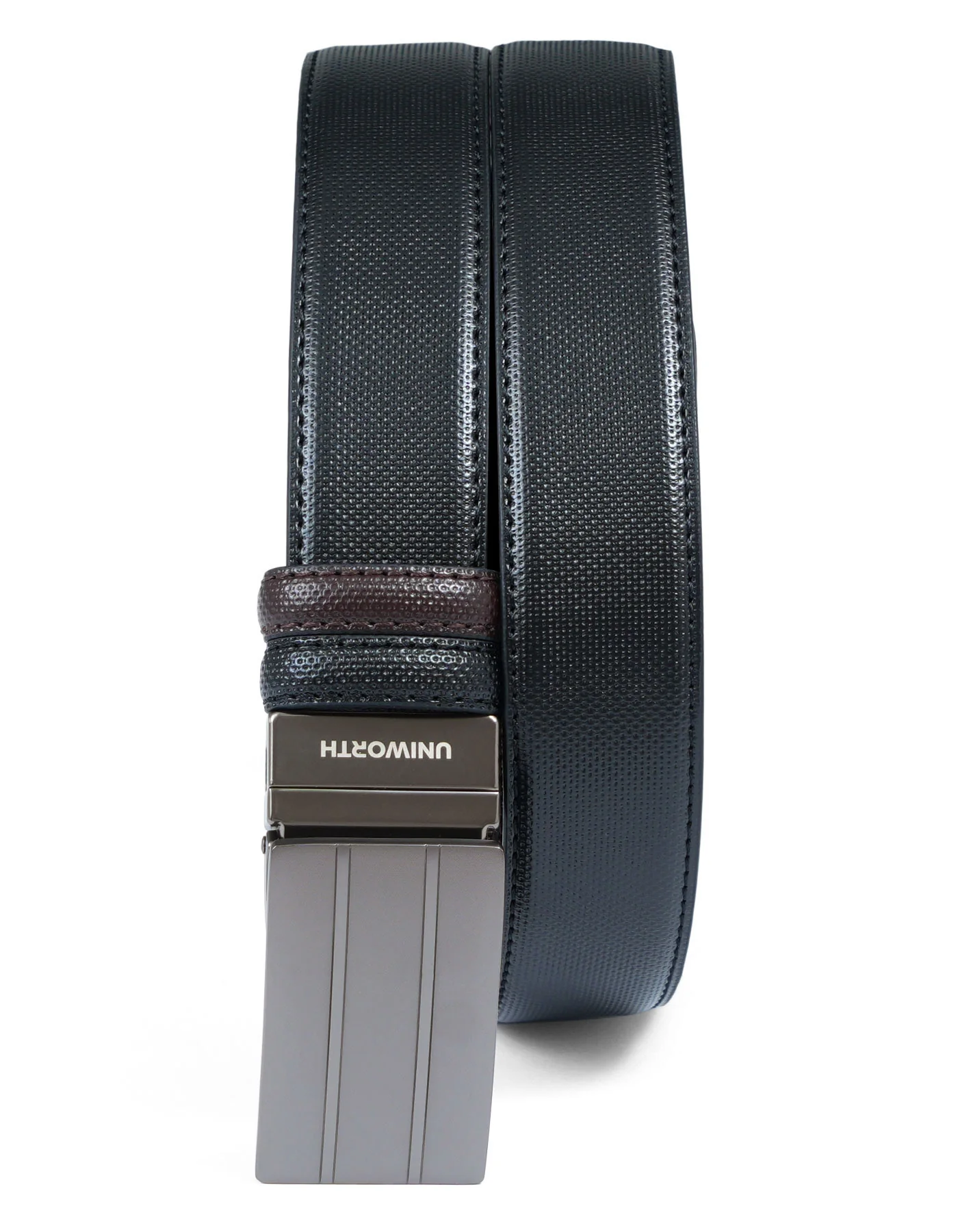 Black Texture Formal Belt