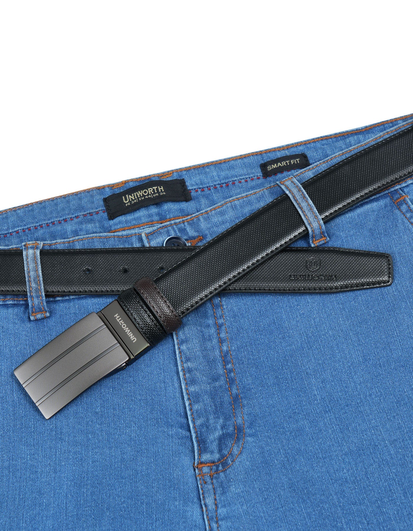 Black Texture Formal Belt - Image 3