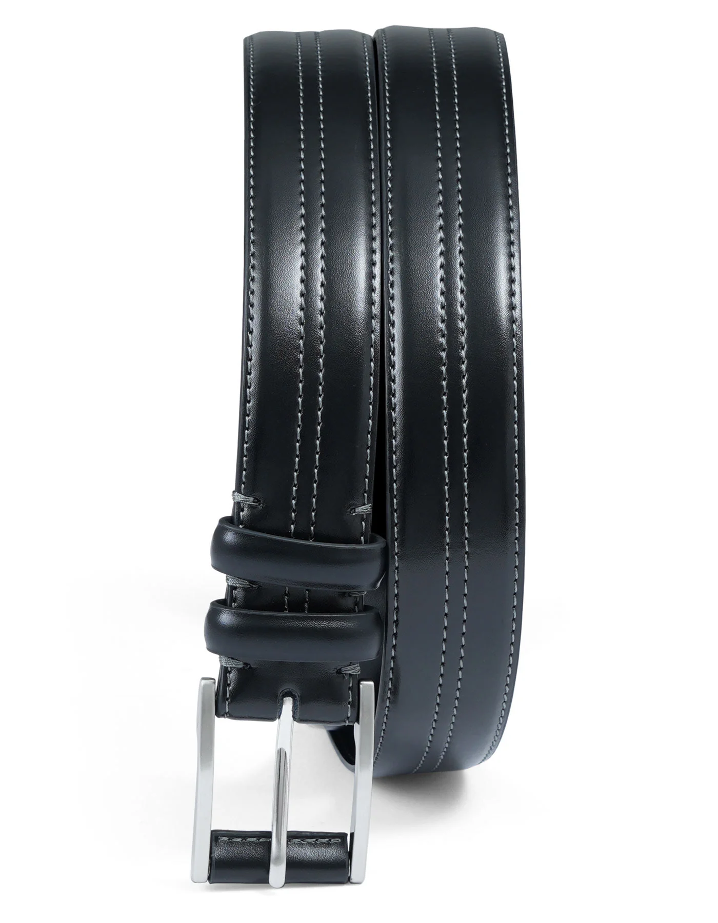Black Texture Formal Belt