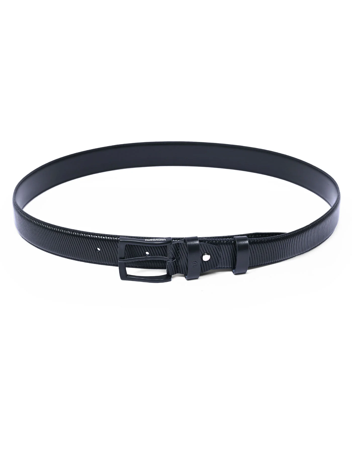 Black Texture Formal Belt - Image 2