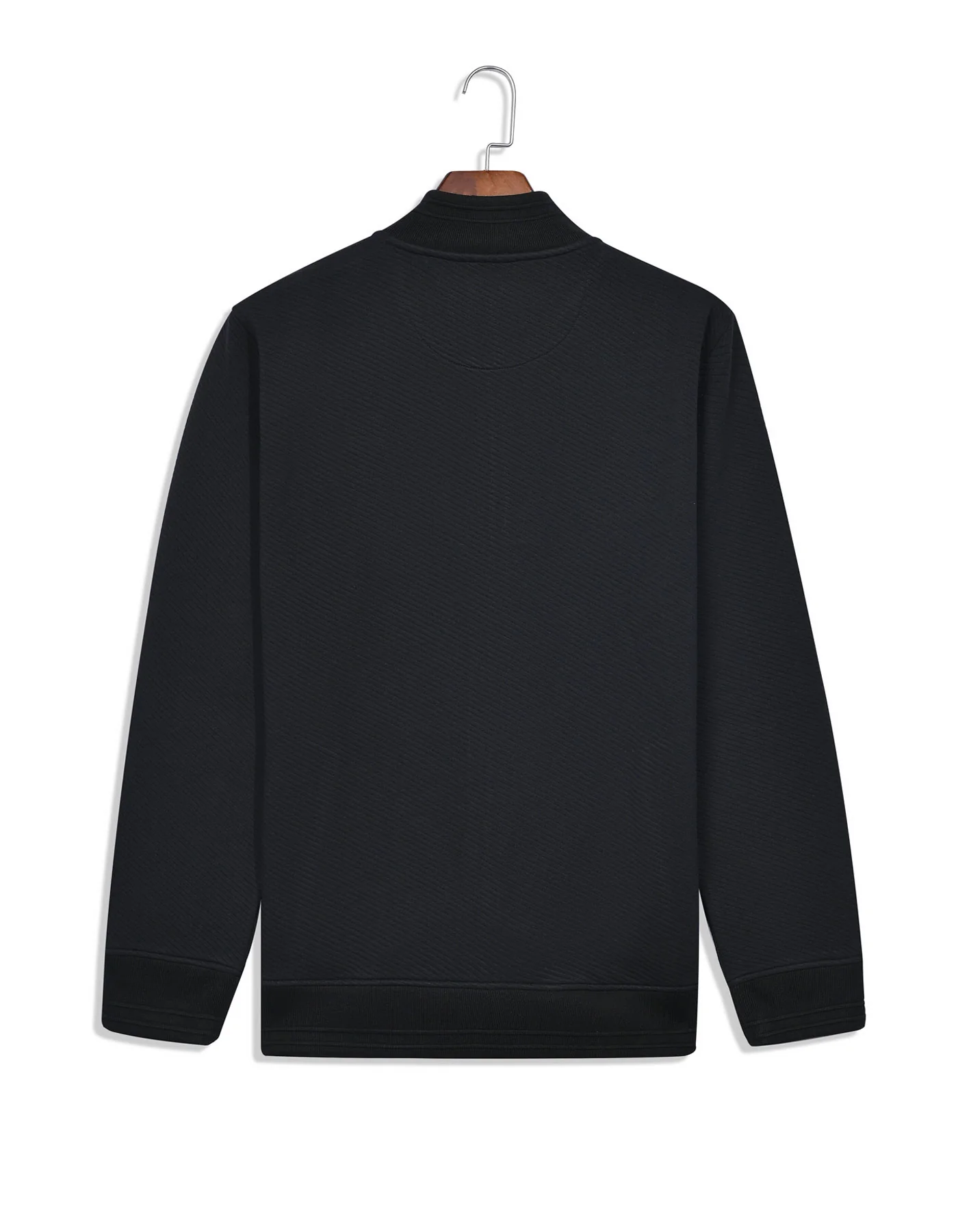 Black Texture Full Zipper - Image 6
