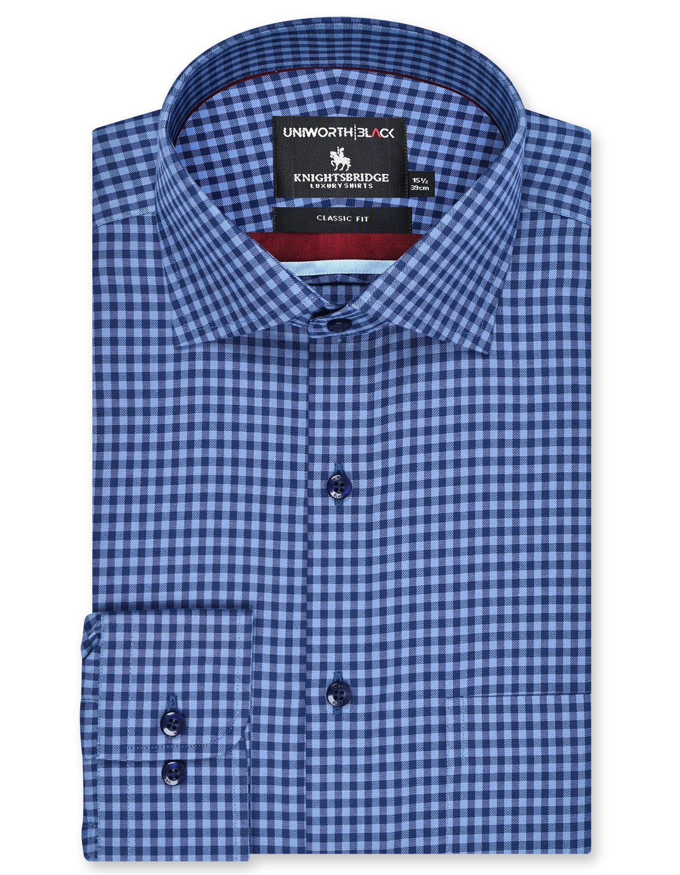 Blue Check Classic Fit Shirt