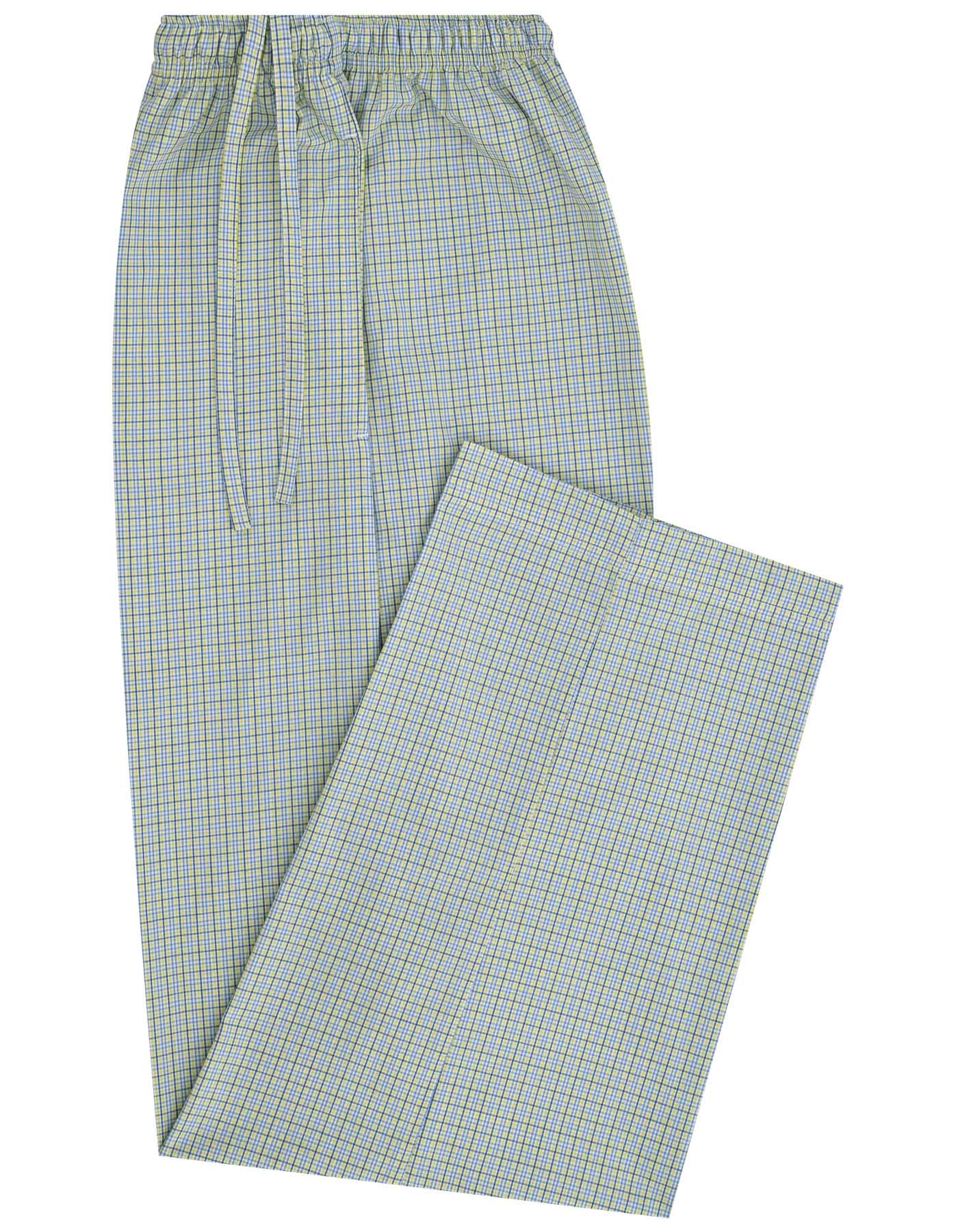 Blue Check Cross Pocket Woven Pajama