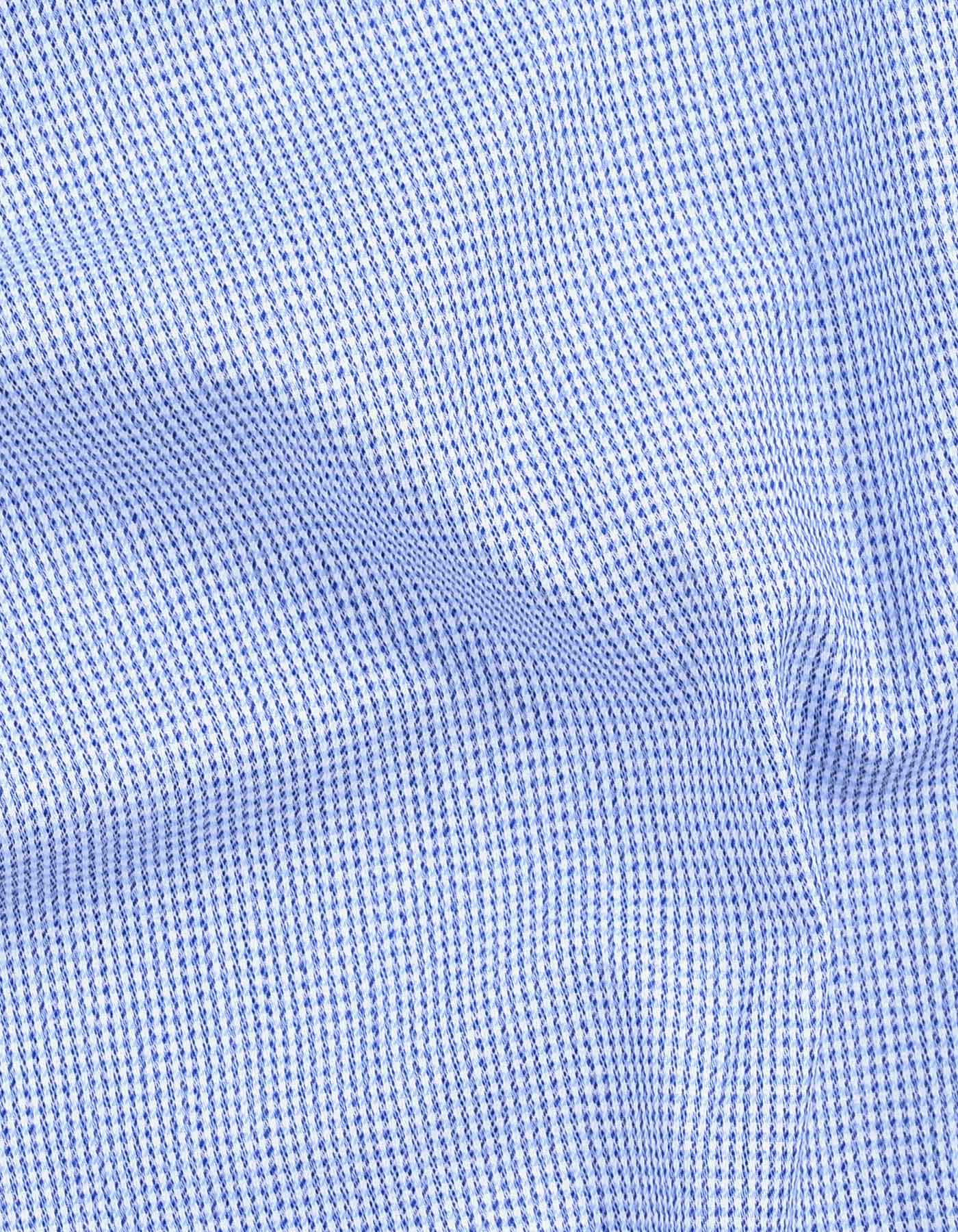 Blue Check Tailored Smart Fit Shirt - Image 4