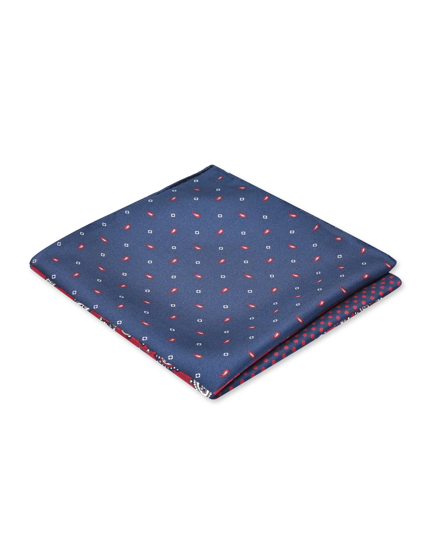 Blue Floral Pocket Square - Image 2