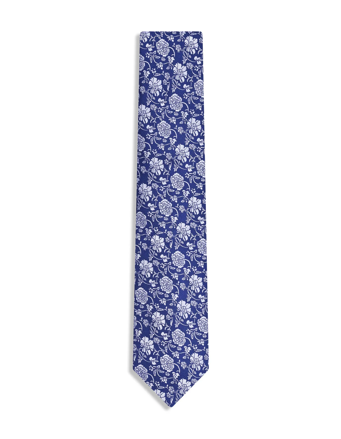Blue Floral Tie - Image 2