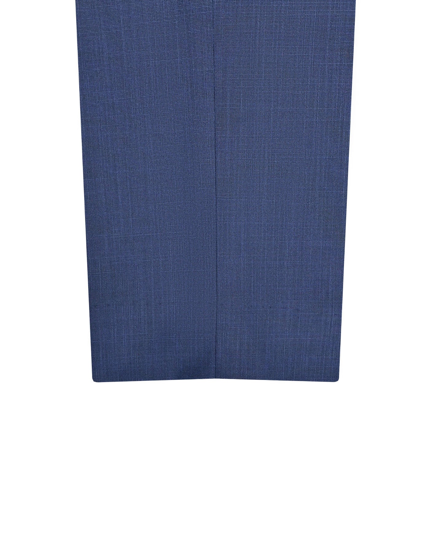 Blue Plain Classic Fit Formal Trouser - Image 3