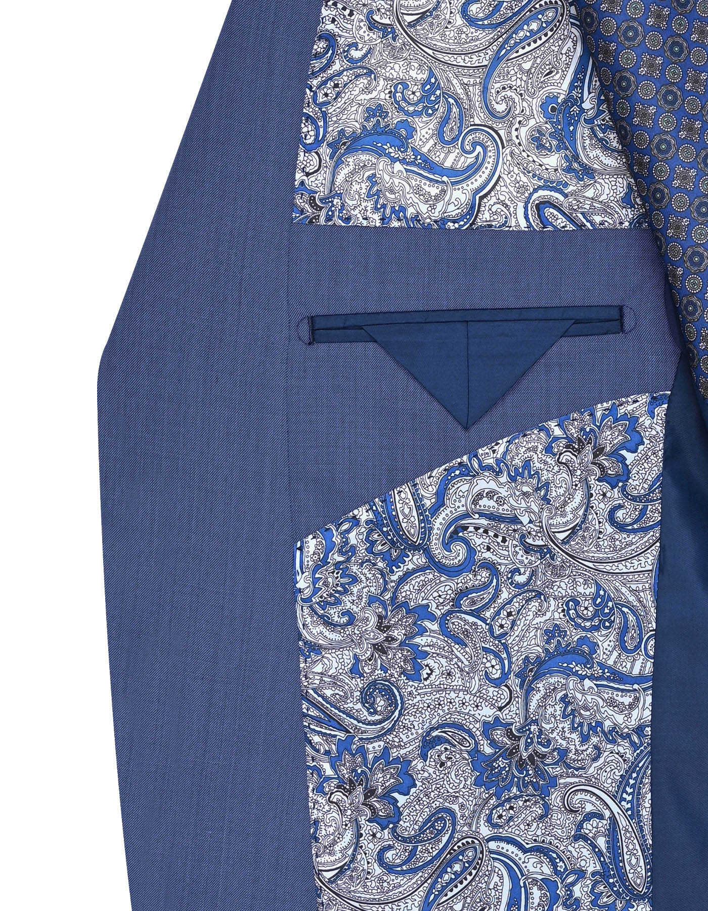 Blue Plain Tailored Smart Fit Suit - Image 6