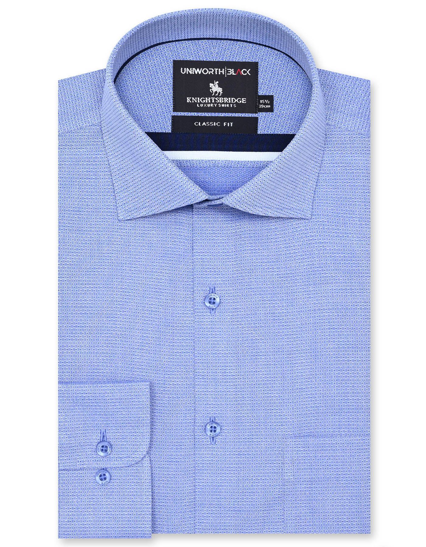 Blue Self Classic Fit Shirt