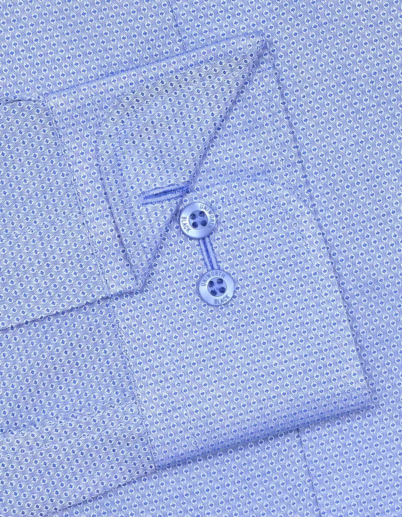 Blue Self Classic Fit Shirt - Image 3