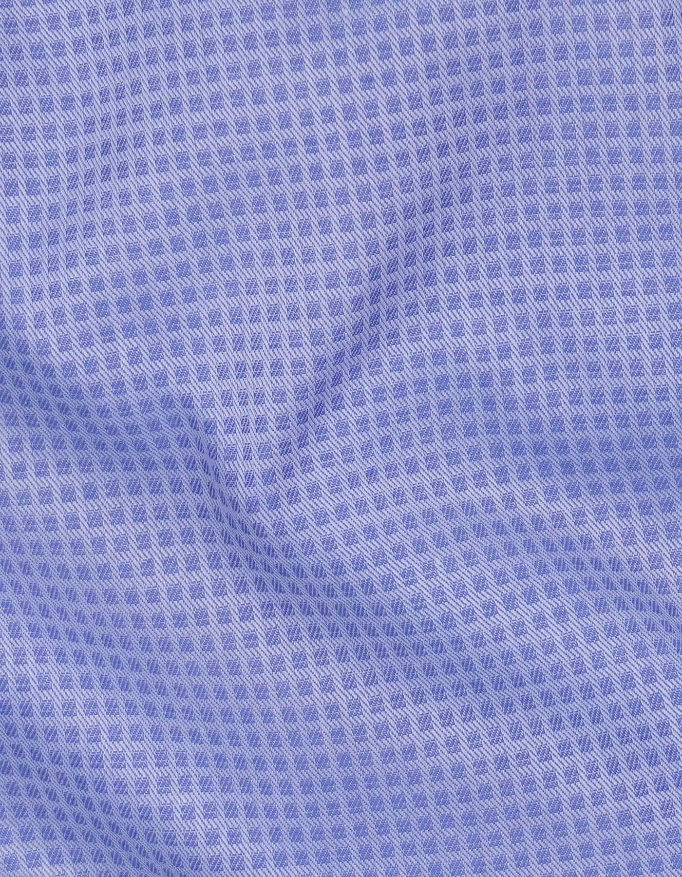 Blue Self Tailored Smart Fit Shirt - Image 3