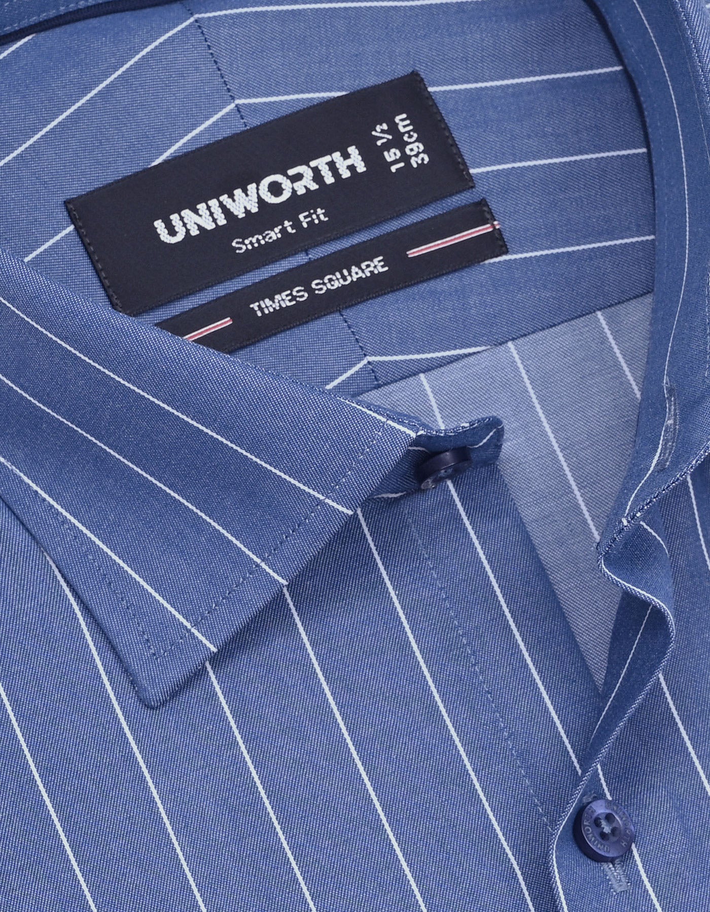 Blue Stripe Smart Fit Shirt - Image 2