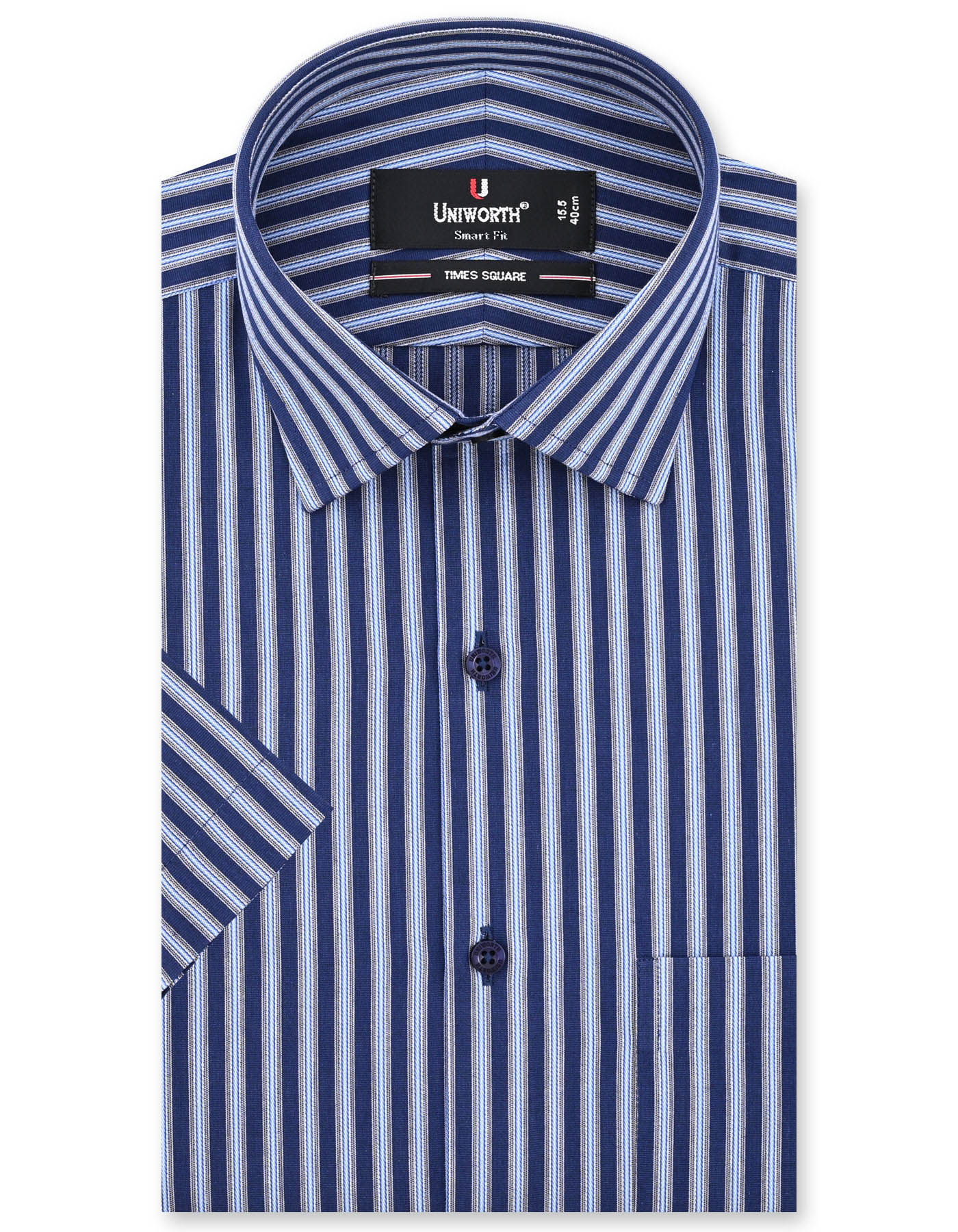 Blue Stripe Tailored Smart Fit Shirt