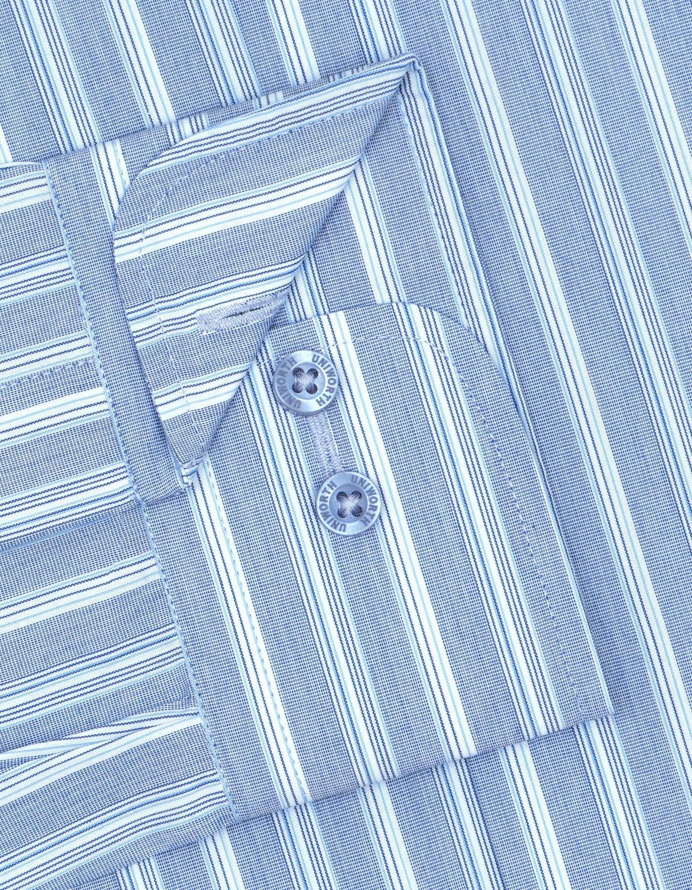 Blue Stripe Tailored Smart Fit Shirt - Image 3