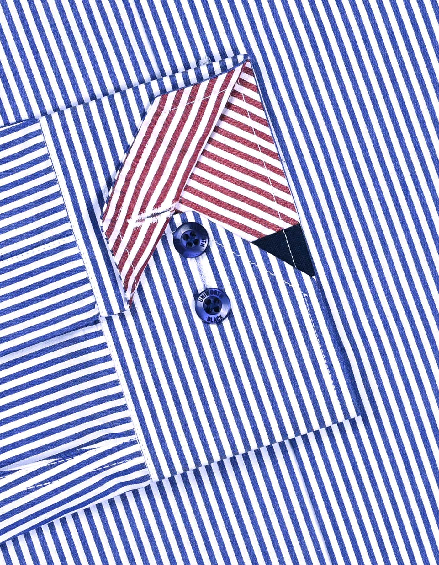 Blue Stripe Tailored Smart Fit Shirt - Image 3