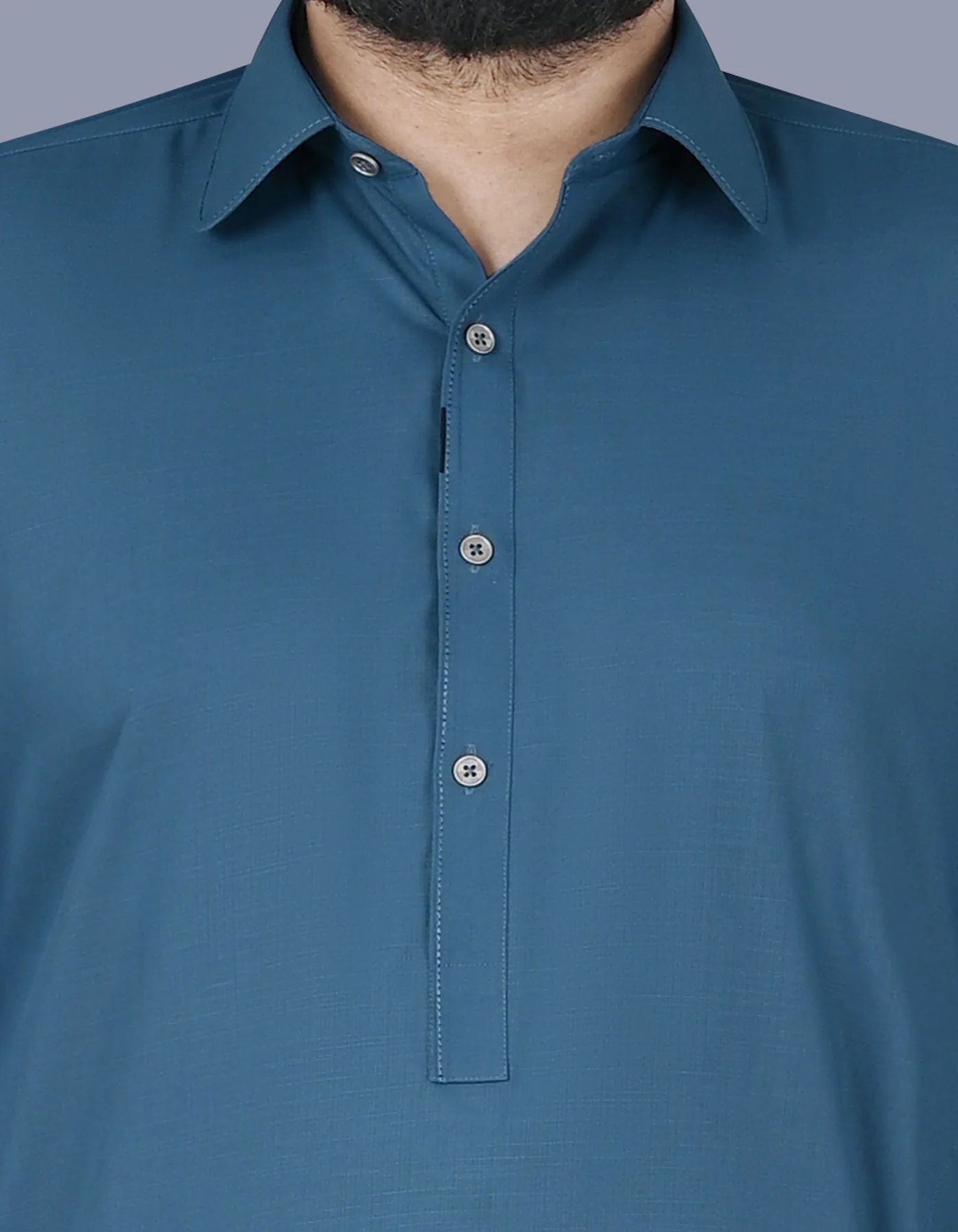 Blue Texture Kameez Shalwar - Image 2