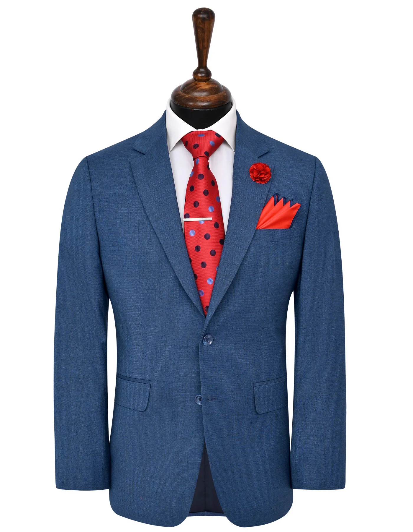 Blue Texture Smart Fit Suit