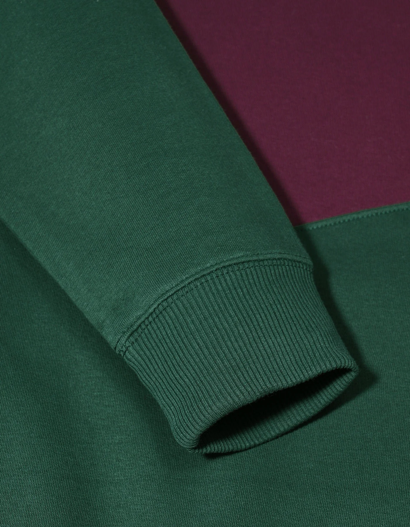 British Green Color Block Pullover Hoodie - Image 4