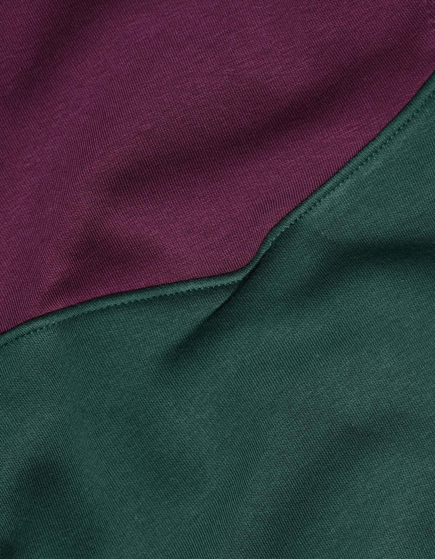 British Green Color Block Pullover Hoodie - Image 7