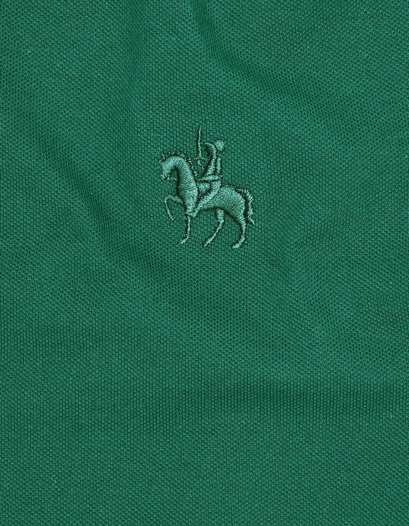 British Green Plain Pique Polo Shirt - Image 4