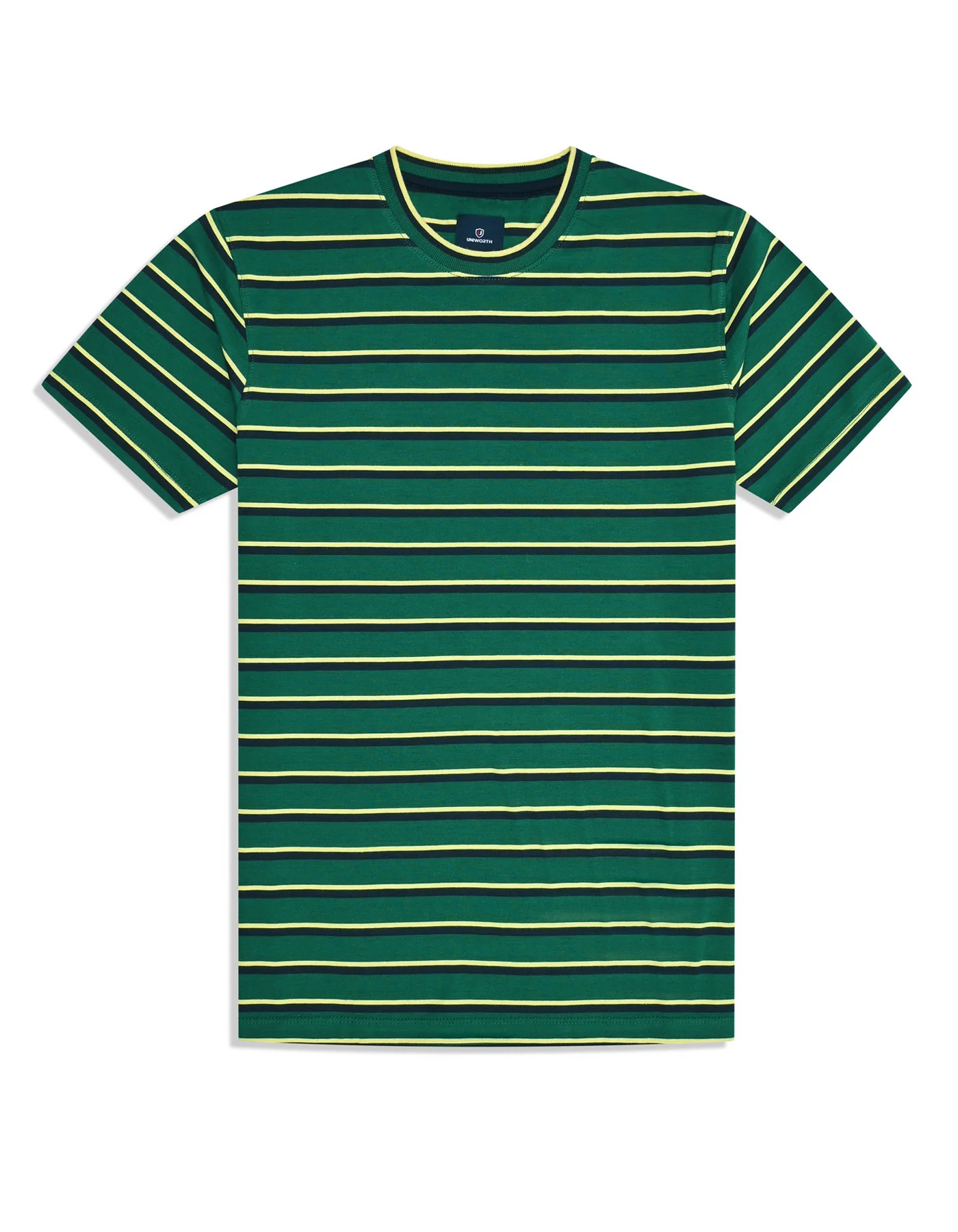 British Green Stripe Crew Neck T-shirt